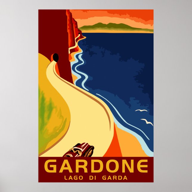 Gardon Sjö Garda Poster (Framsidan)