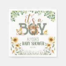 Gårdsdjur Babypojke Baby Shower