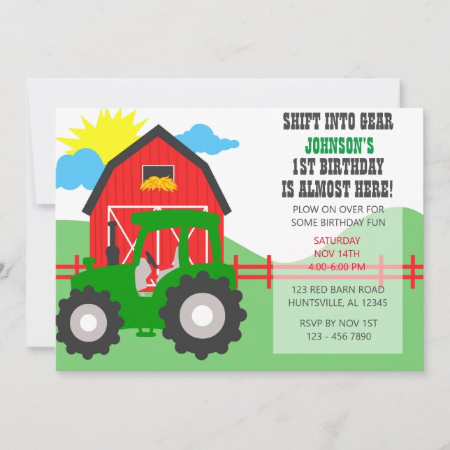 Gårdsfestinbjudan Inbjudningar (Framsida)