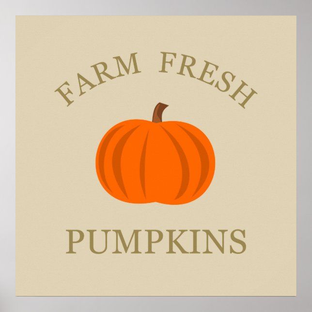 gårdsfräsch pumpa poster (Framsidan)