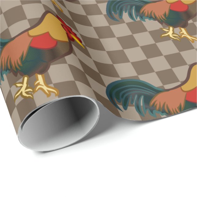 Gårdshönsdesign Inpackningspapper Presentpapper (Rullad Hörn)