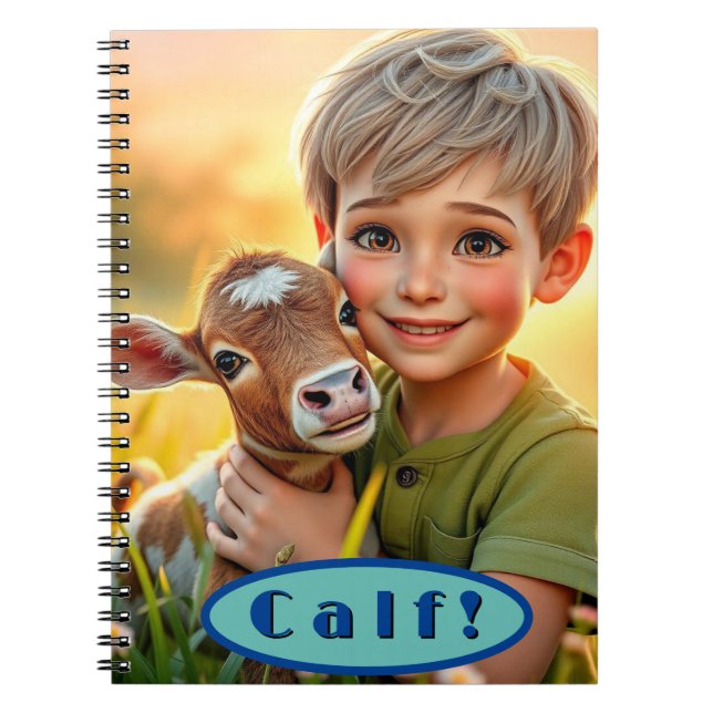 Gårdskamrater Kalv Anteckningsbok (Framsidan)