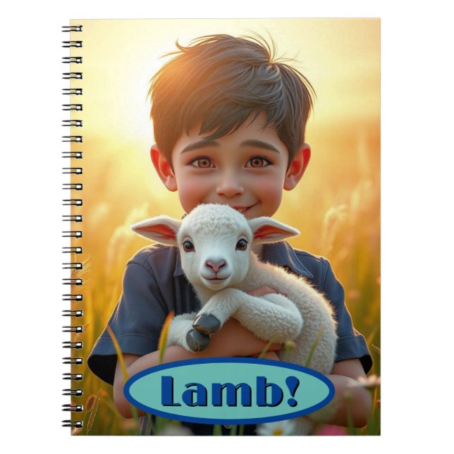 Gårdskamrater Lamm Notisbok Anteckningsbok (Framsidan)