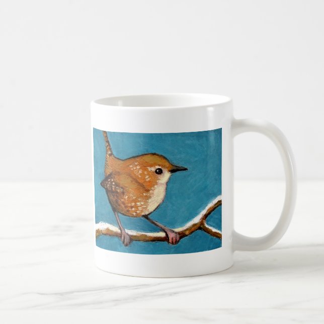 GÄRDSMYG I OLJE- PASTELL KAFFEMUGG (Höger)