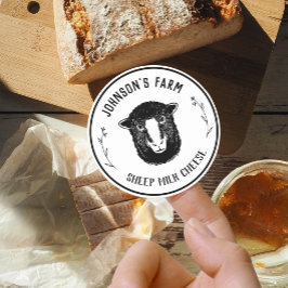 Gårdsnamn | Krans | Får mjölk ost | Årgång| Runt Klistermärke