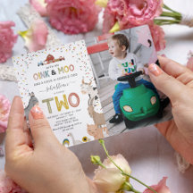 Gårdsplan 2-års födelsedagsinbjudan