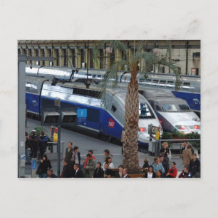 Gare de Lyon. Paris, Frankrike Vykort