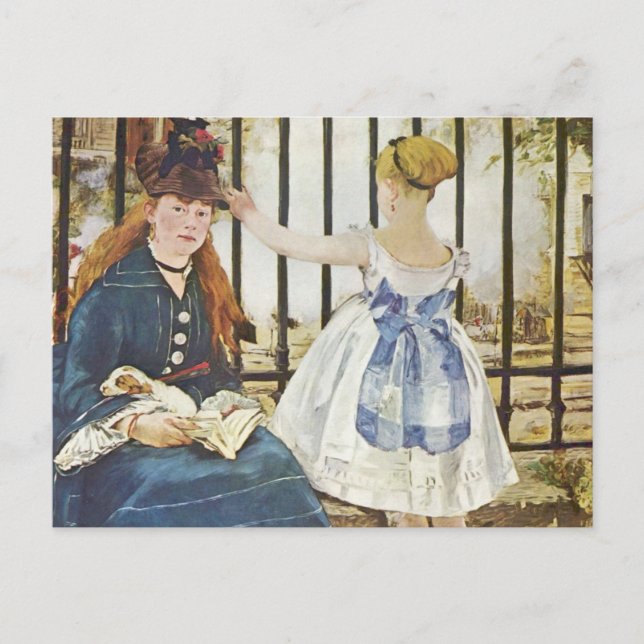 Gare Saint-Lazare - Edouard Monet Vykort (Framsida)