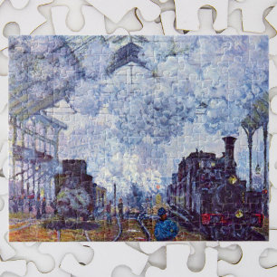 Gare Saint-Lazare järnvägsstation av Claude Monet Pussel