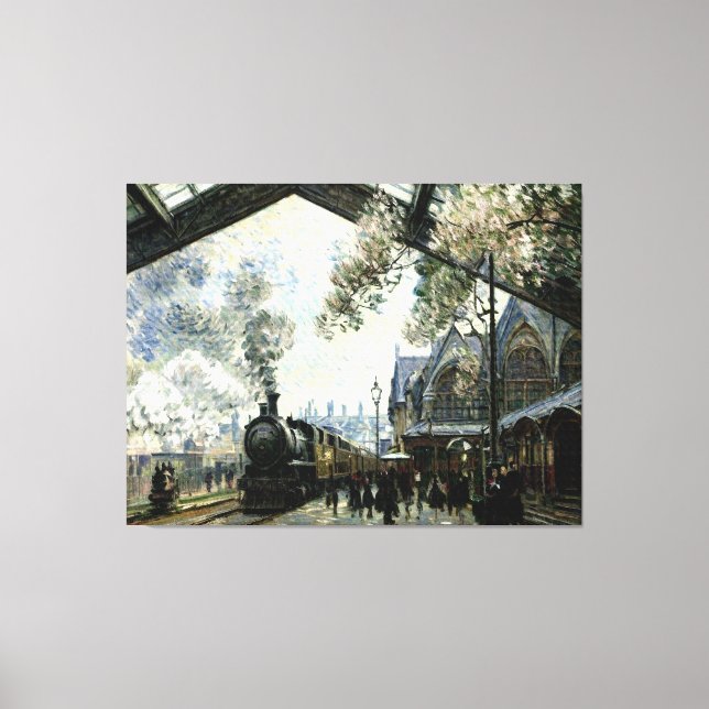 Gare St. Lazare Canvastryck (Framsida)