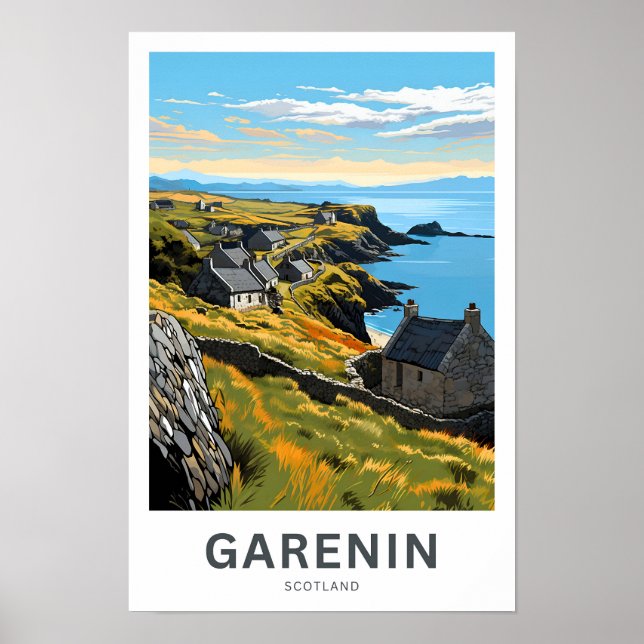 Garenin Scotland Travel Print Poster (Framsidan)