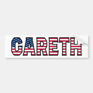 Gareth Namn Vorname USA Aufkleber Sticker Auto Bildekal