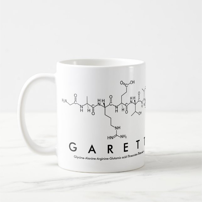 Garett peptide namn mugg (Vänster)