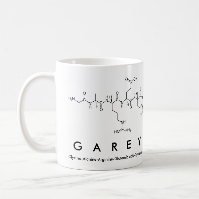 Garey peptide namn mugg (Vänster)