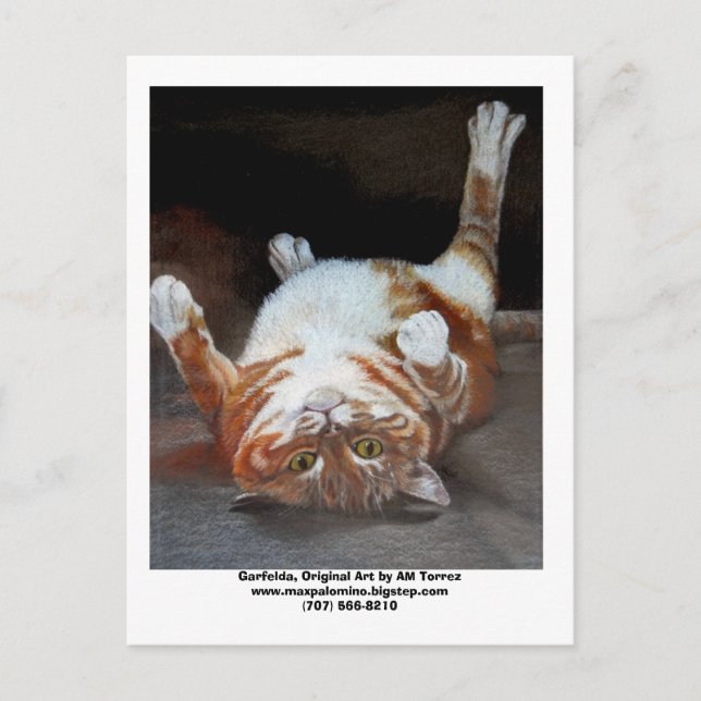 Garfelda, Garfelda, Original Art av AM Torrezww... Vykort (Framsida)