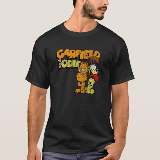 Garfield 3D Garfield med Odie T Shirt (Framsida)