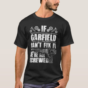 GARFIELD Gift Namn laga den på födelsedagsanordnin T Shirt