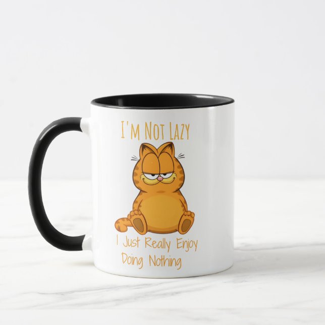 Garfield I'm Not Lazy  Mugg (Vänster)