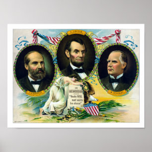 Garfield, Lincoln och McKinley -- I Memoriam Poster