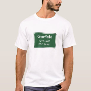 Garfield New Jersey Stadens Gräns Skylt Tröja