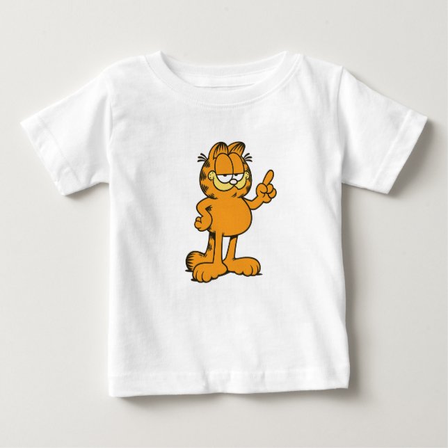Garfield Pointing uppåt T Shirt (Framsida)