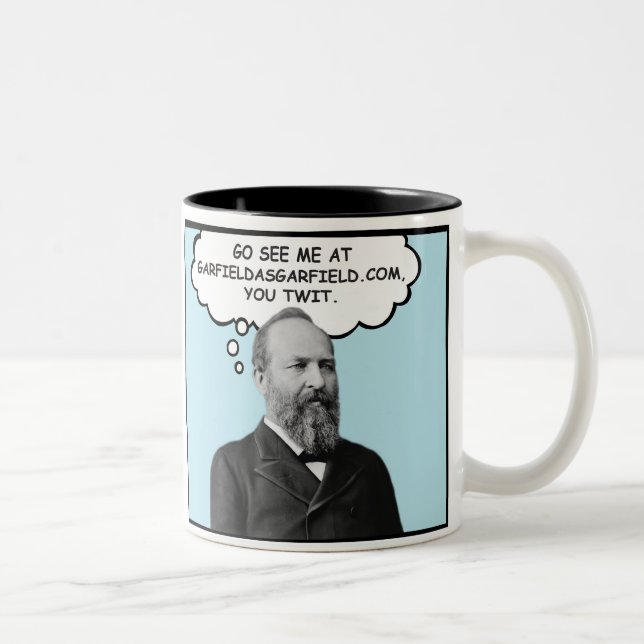 Garfield som den Garfield remsamuggen Två-Tonad Mugg (Höger)