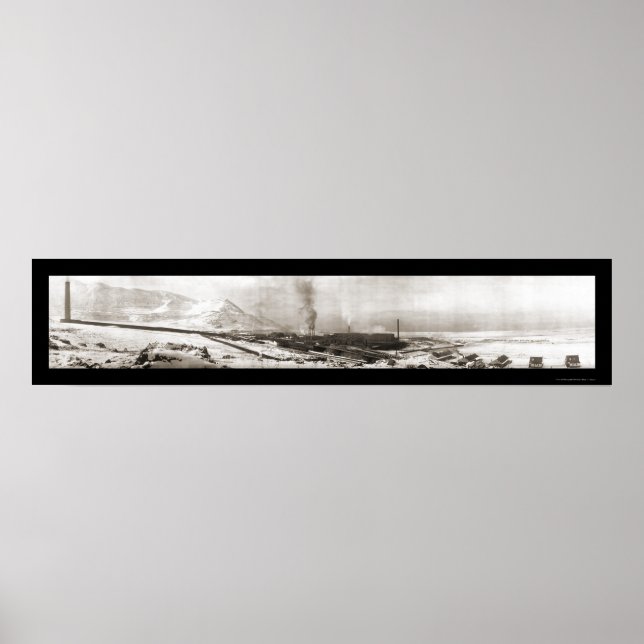 Garfield UT Smelter Photo 1910 Poster (Framsidan)