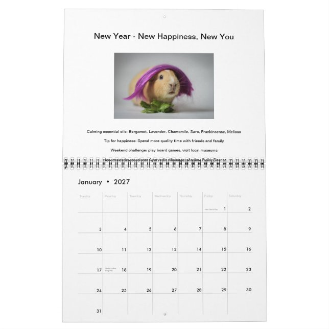 Garfunkel försökskaninen, säsong tippar kalendern kalender (Jan 2027)