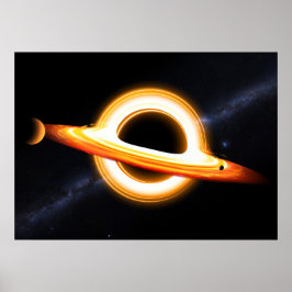 Gargantua - Black Hål och Milky Way #1 Poster