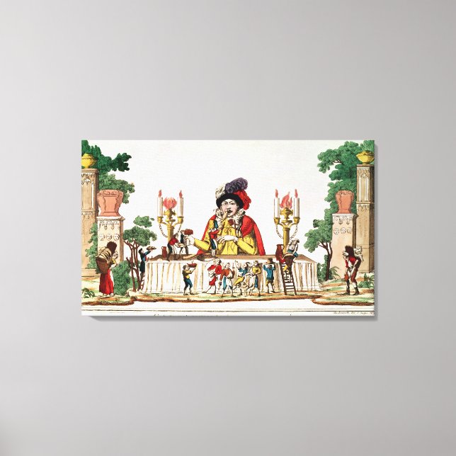 Gargantua på sin lilla underleverantör, 1800 canvastryck (Framsida)