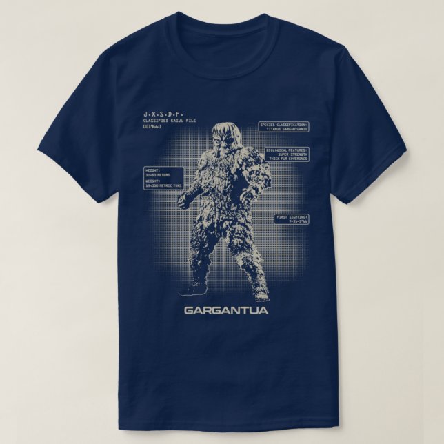 GARGANTUAS KAIJU FILES T SHIRT (Design framsida)