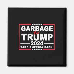 Garge för Trump 2024 Roligt Trump-stöd 2 Magnet