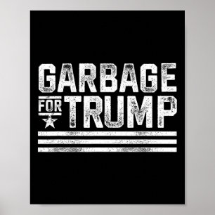 Garge för Trump 2024 Skräp Trump Vintage Garge för Poster