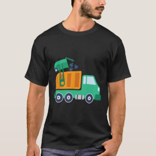 Garge Lastbil Slösar Återvinna Sopor Collector Ear T Shirt