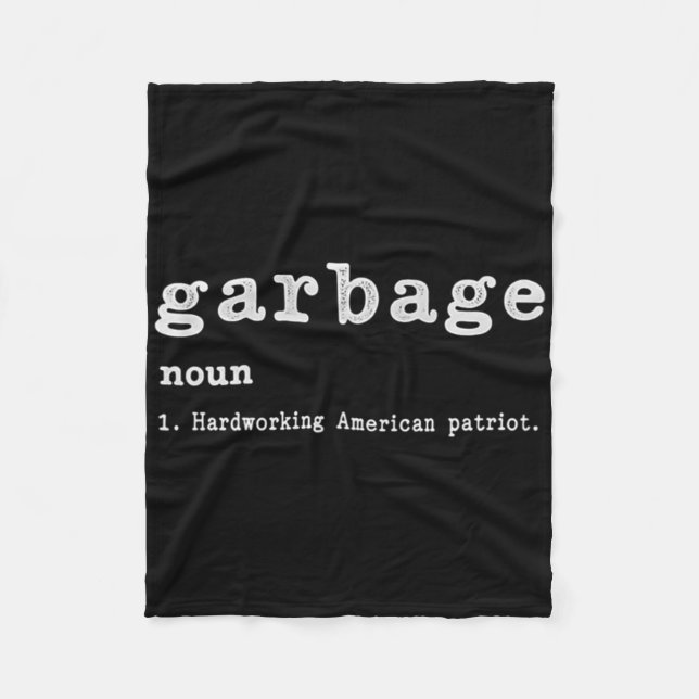 Garge Noun Hardworking American Trump 2024 Support Fleecefilt (Framsidan)