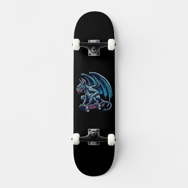 Gargoyl Mini Skateboard Bräda 18,5 Cm (Framsida)