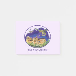 Gargoyl Notre Dame - Paris Drömmar Anteckningar 4" Post-it Block