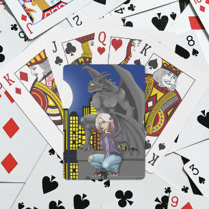 Gargoyl Urban Fantasylandskap Casinokort