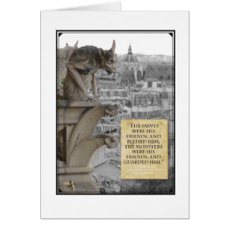 Gargoyle av Notre Dame Hälsningskort