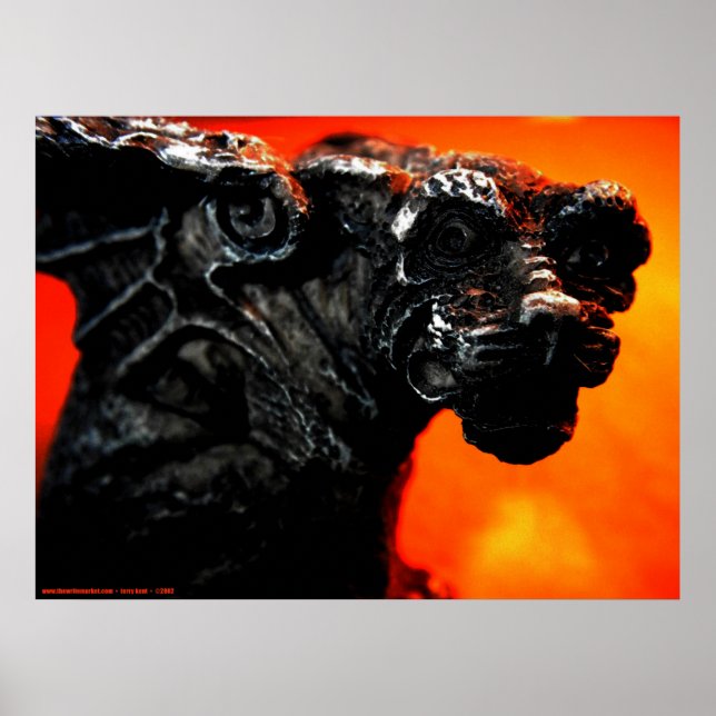 Gargoyle & Fire Poster (Framsidan)