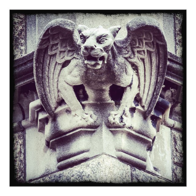 Gargoyle Fototryck (Framsidan)