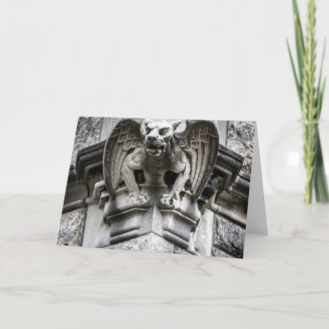 Gargoyle Greeting Card Kort (Framsida)