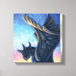 Gargoyle Guardian Canvastryck