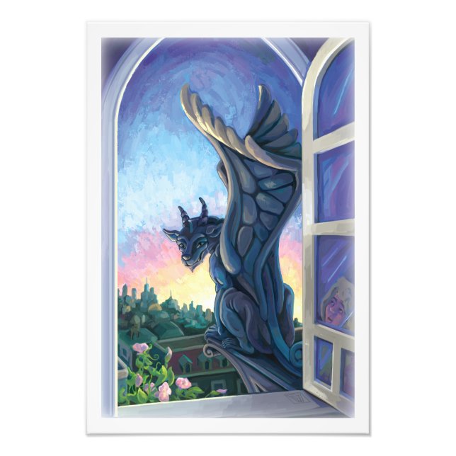 Gargoyle Guardian Fototryck (Framsidan)