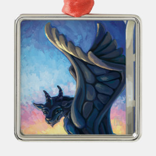 Gargoyle Guardian Julgransprydnad Metall