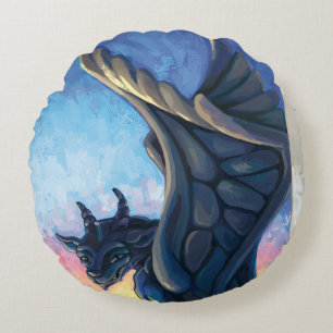 Gargoyle Guardian Rund Kudde