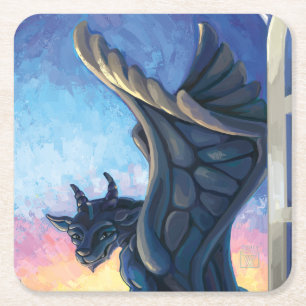 Gargoyle Guardian Underlägg Papper Kvadrat