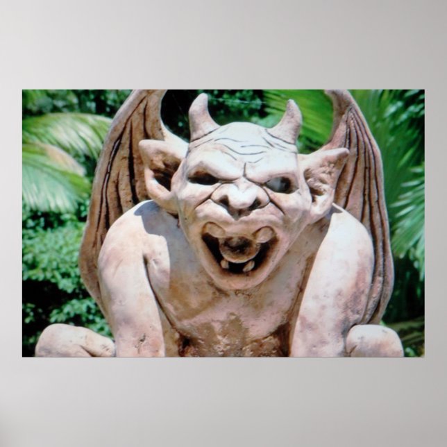 Gargoyle i Garden Poster (Framsidan)
