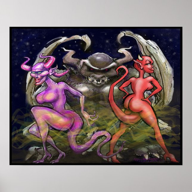 Gargoyle i Mörk Fae Poster (Framsidan)