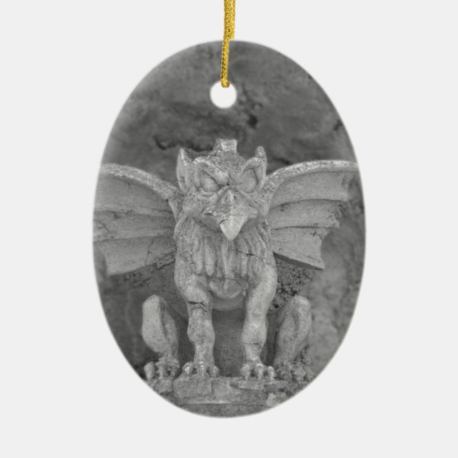 Gargoyle Julgransprydnad Keramik (Framsidan)